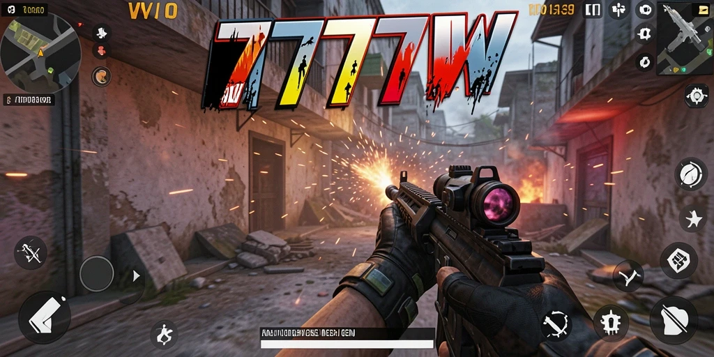 Gameplay menegangkan di 7777W dengan efek grafis yang menakjubkan.
