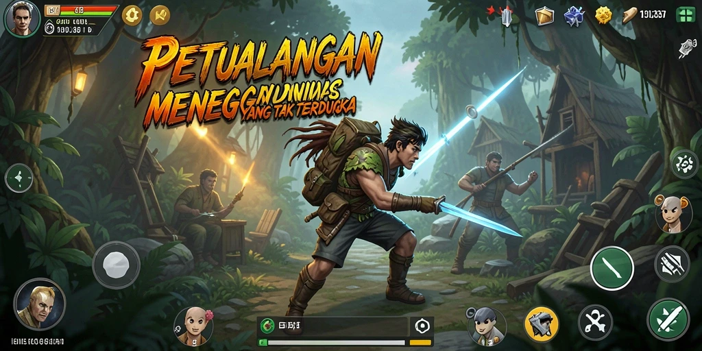 Gameplay seru dalam dunia petualangan yang menarik.