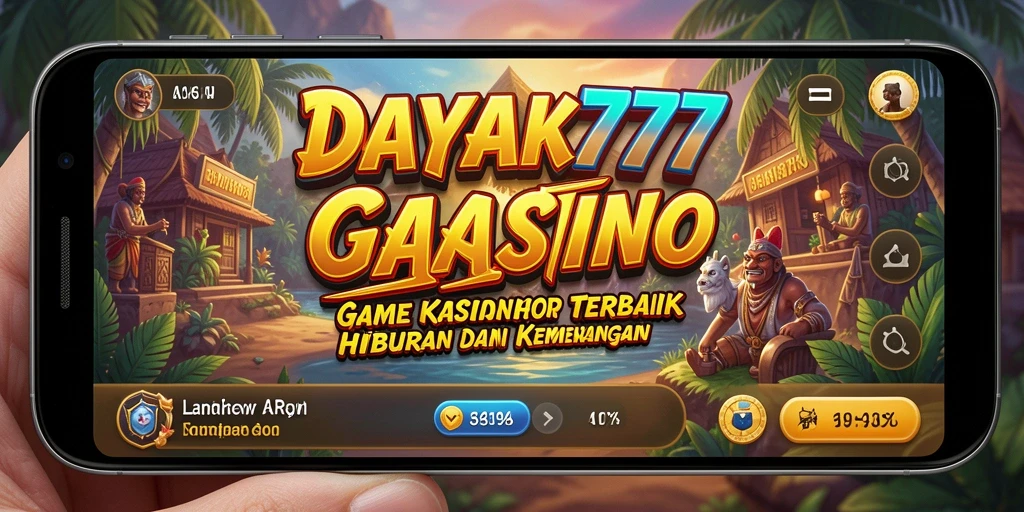 Tampilan gameplay menarik dari DAYAK777 dengan suasana Kasino yang nyata.