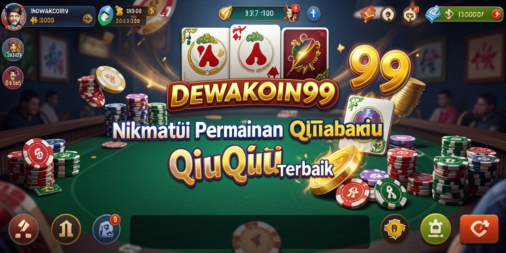 Tampilan gameplay seru di DEWAKOIN99 saat bermain QiuQiu.