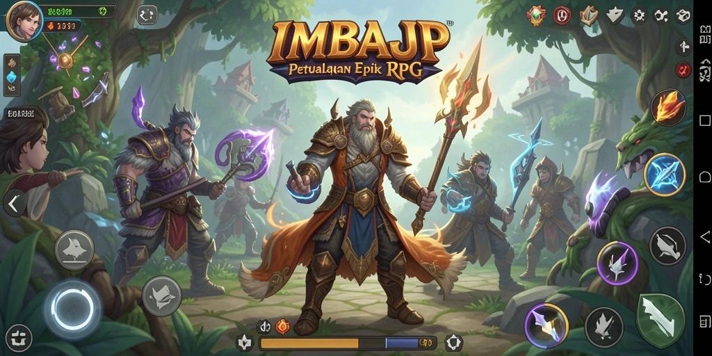 Tampilan utama gameplay IMBAJP yang menampilkan aksi seru dan menantang.