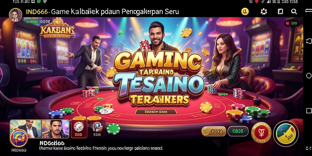 Tangkapan layar utama IND666 menampilkan gameplay Kasino yang mendebarkan.