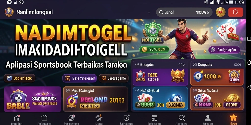 Tampilan antarmuka menarik dari gameplay Sportsbook NADIMTOGEL.