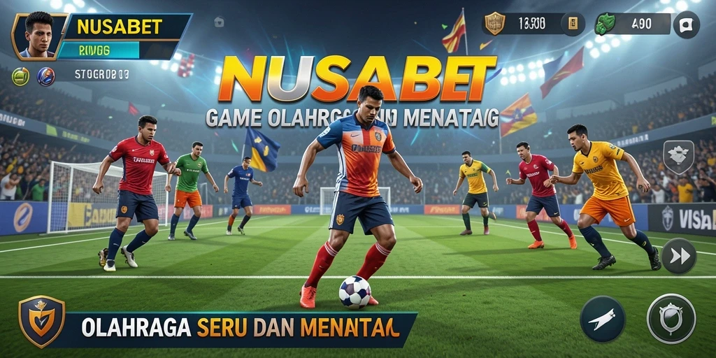 Tampilan gameplay menegangkan di NUSABET saat pertandingan berlangsung