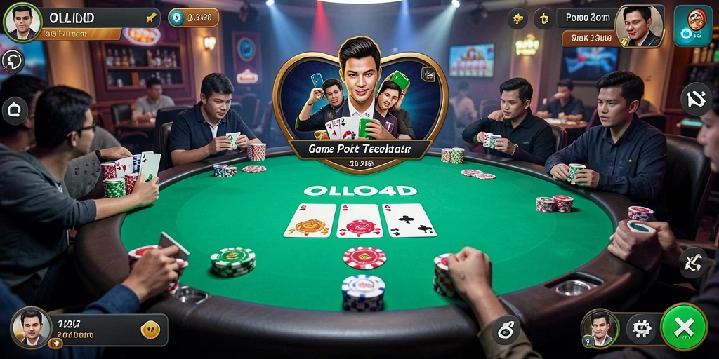 Screenshot gameplay OLLO4D yang menarik dan mendebarkan di Poker.