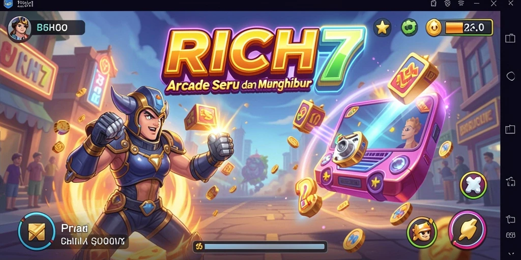Tampilan gameplay RICH7 yang seru dan menantang.