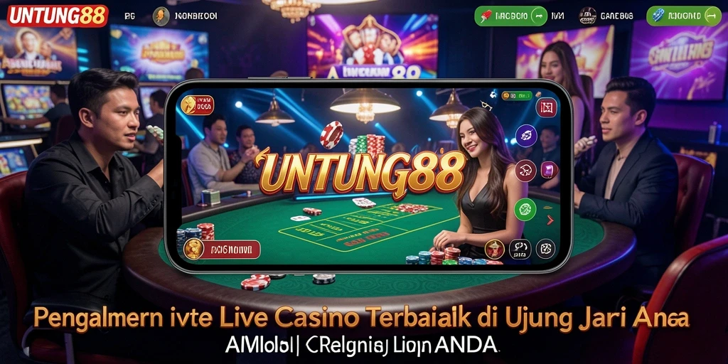 Tampilan menakjubkan dari permainan Live Casino di UNTUNG88.