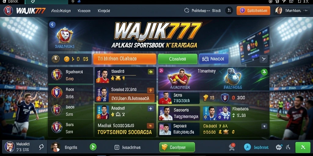 Gameplay menarik dalam aplikasi Sportsbook WAJIK777.