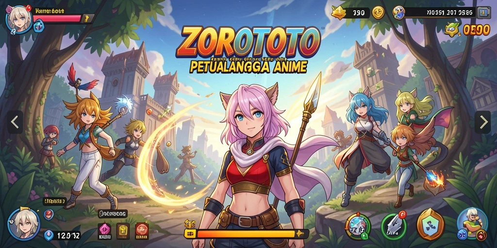 Tangkapan layar menunjukkan aksi seru dalam game ZOROTOTO.